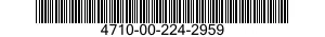 4710-00-224-2959  4710002242959 002242959