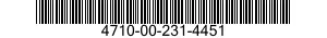 4710-00-231-4451  4710002314451 002314451