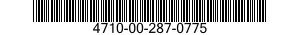 4710-00-287-0775  4710002870775 002870775
