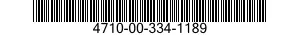 4710-00-334-1189  4710003341189 003341189