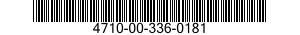 4710-00-336-0181  4710003360181 003360181