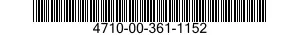 4710-00-361-1152  4710003611152 003611152