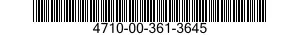 4710-00-361-3645  4710003613645 003613645