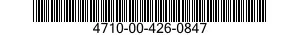 4710-00-426-0847  4710004260847 004260847