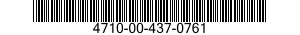 4710-00-437-0761  4710004370761 004370761