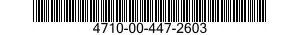 4710-00-447-2603  4710004472603 004472603