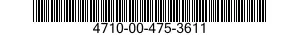 4710-00-475-3611  4710004753611 004753611
