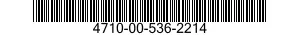 4710-00-536-2214  4710005362214 005362214
