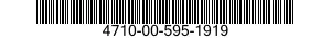 4710-00-595-1919  4710005951919 005951919