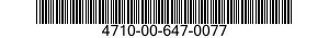 4710-00-647-0077  4710006470077 006470077