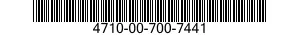 4710-00-700-7441  4710007007441 007007441