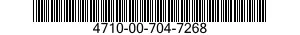 4710-00-704-7268  4710007047268 007047268