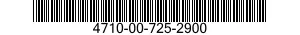4710-00-725-2900  4710007252900 007252900