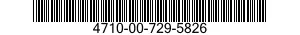 4710-00-729-5826  4710007295826 007295826