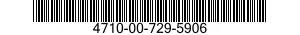 4710-00-729-5906  4710007295906 007295906