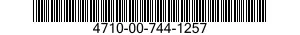 4710-00-744-1257  4710007441257 007441257
