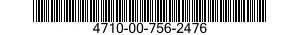 4710-00-756-2476  4710007562476 007562476