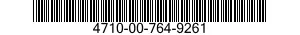 4710-00-764-9261  4710007649261 007649261