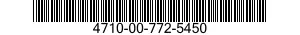 4710-00-772-5450  4710007725450 007725450