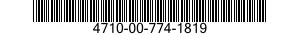 4710-00-774-1819  4710007741819 007741819