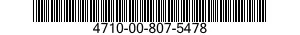 4710-00-807-5478  4710008075478 008075478