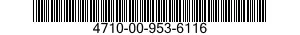 4710-00-953-6116  4710009536116 009536116