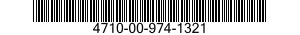 4710-00-974-1321  4710009741321 009741321