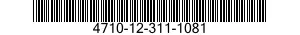 4710-12-311-1081 TUBE,METALLIC 4710123111081 123111081