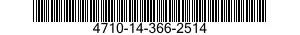 4710-14-366-2514  4710143662514 143662514