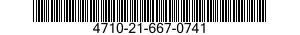 4710-21-667-0741  4710216670741 216670741