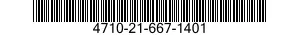 4710-21-667-1401  4710216671401 216671401