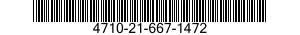 4710-21-667-1472  4710216671472 216671472