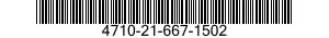 4710-21-667-1502  4710216671502 216671502