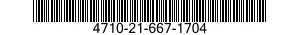 4710-21-667-1704  4710216671704 216671704