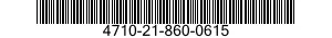 4710-21-860-0615 TUBE ASSEMBLY,METAL 4710218600615 218600615