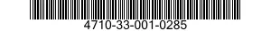 4710-33-001-0285 TUBE ASSEMBLY,METAL 4710330010285 330010285