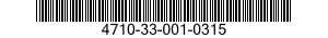 4710-33-001-0315 TUBE ASSEMBLY,METAL 4710330010315 330010315