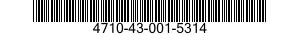 4710-43-001-5314 TUBE ASSEMBLY,METAL 4710430015314 430015314