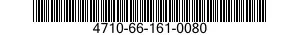 4710-66-161-0080 TUBE,BENT,METALLIC 4710661610080 661610080
