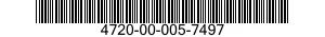 4720-00-005-7497 HOSE ASSEMBLY,METALLIC 4720000057497 000057497