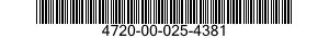 4720-00-025-4381  4720000254381 000254381