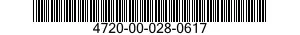 4720-00-028-0617  4720000280617 000280617