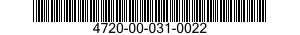 4720-00-031-0022  4720000310022 000310022