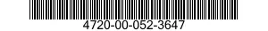 4720-00-052-3647  4720000523647 000523647