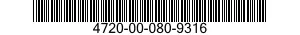 4720-00-080-9316  4720000809316 000809316