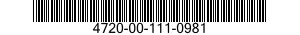 4720-00-111-0981 HOSE ASSEMBLY,NONMETALLIC 4720001110981 001110981