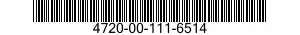4720-00-111-6514  4720001116514 001116514