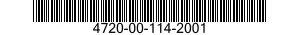 4720-00-114-2001  4720001142001 001142001