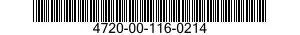4720-00-116-0214  4720001160214 001160214