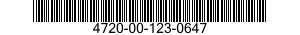 4720-00-123-0647  4720001230647 001230647